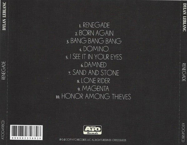 Dylan LeBlanc – Renegade Music CD