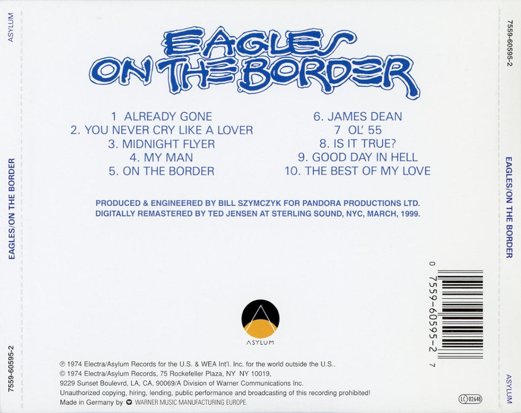 Eagles – On The Border (LP Vinyl) Vinyl Record