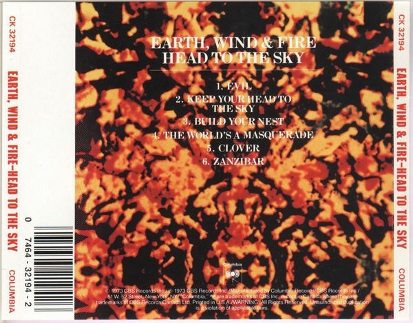 Earth, Wind & Fire – Head to the Sky Music CD