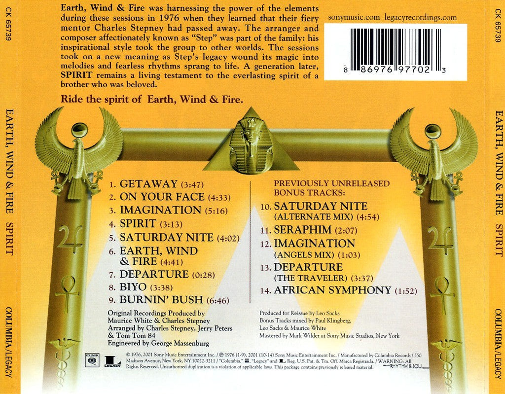 Earth, Wind & Fire – Spirit Music CD