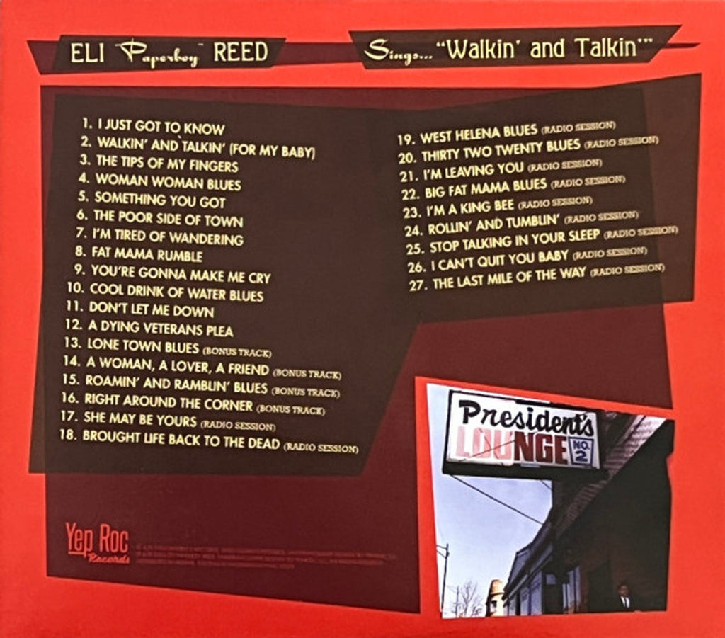 Eli "Paperboy" Reed – Sings Walkin' And Talkin' And Other Smash Hits Music CD