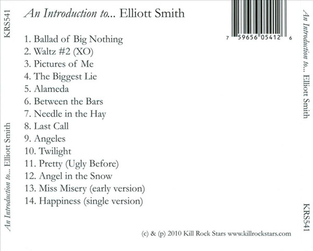 Elliott Smith – An Introduction To Elliott Smith Music CD