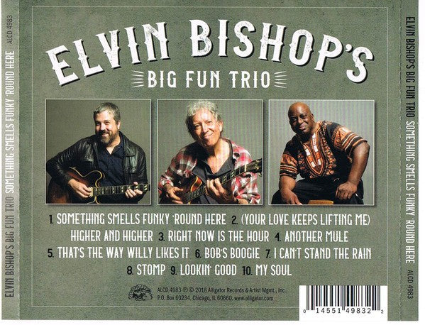Elvin Bishop's Big Fun Trio – Something Smells Funky 'Round Here Music CD