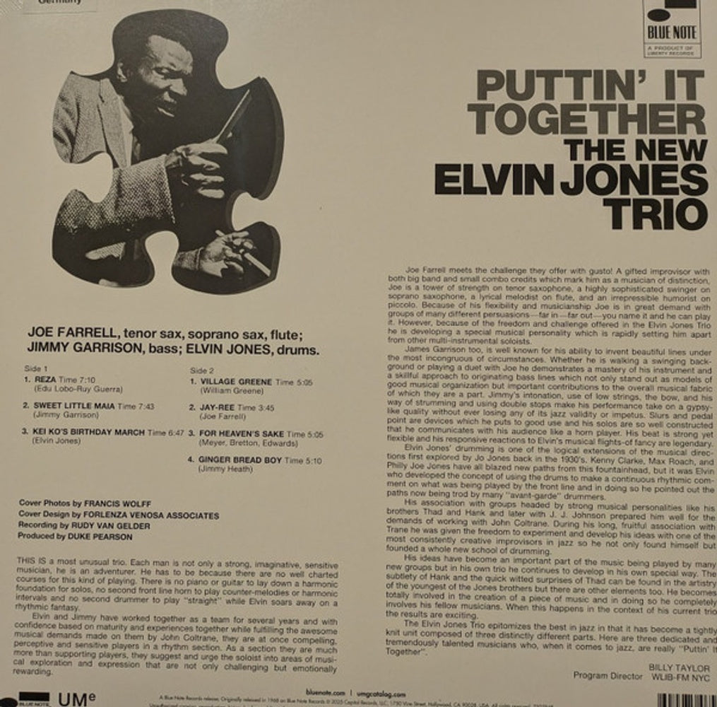 Elvis Jones – Puttin' It Together (LP Vinyl) Vinyl Record