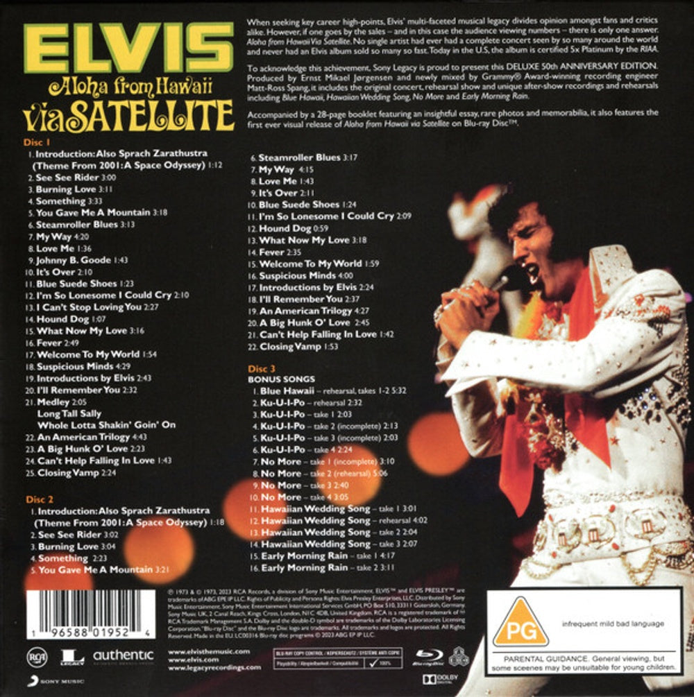 Elvis Presley – Aloha From Hawaii Via Satellite (3-CD & Blu-ray) Music CD
