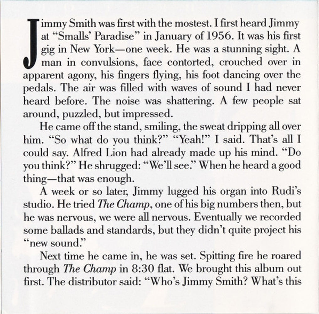 Jimmy Smith – The Best Of Music CD