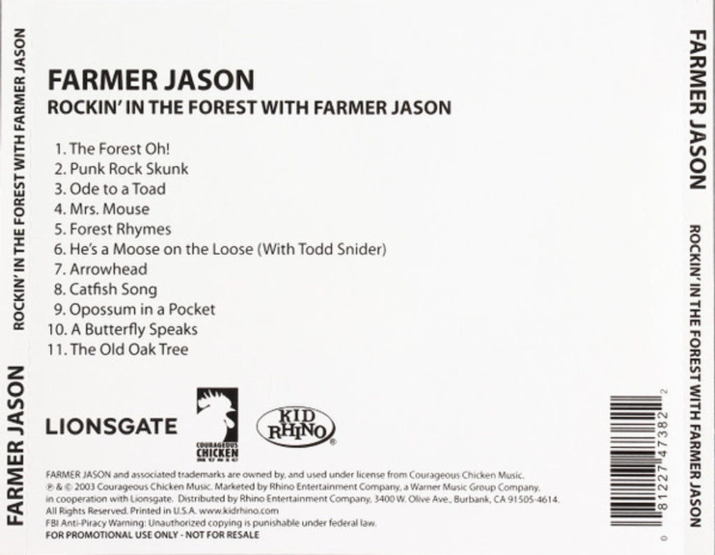 Farmer Jason – Rockin' in the Forest with Farmer Jason Music CD