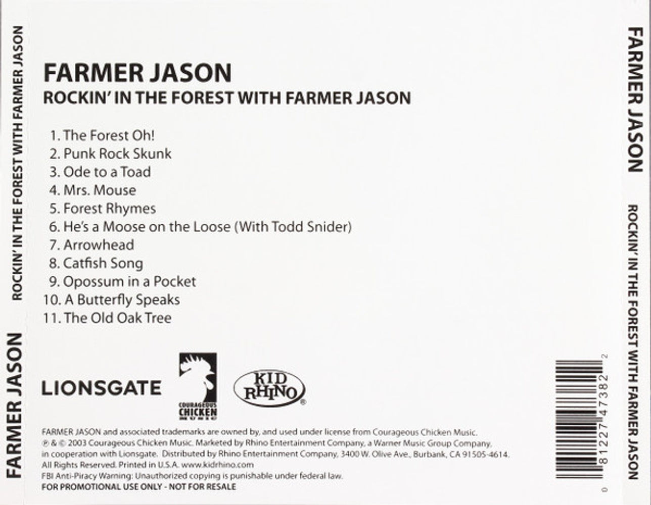 Farmer Jason – Rockin' in the Forest with Farmer Jason Music CD