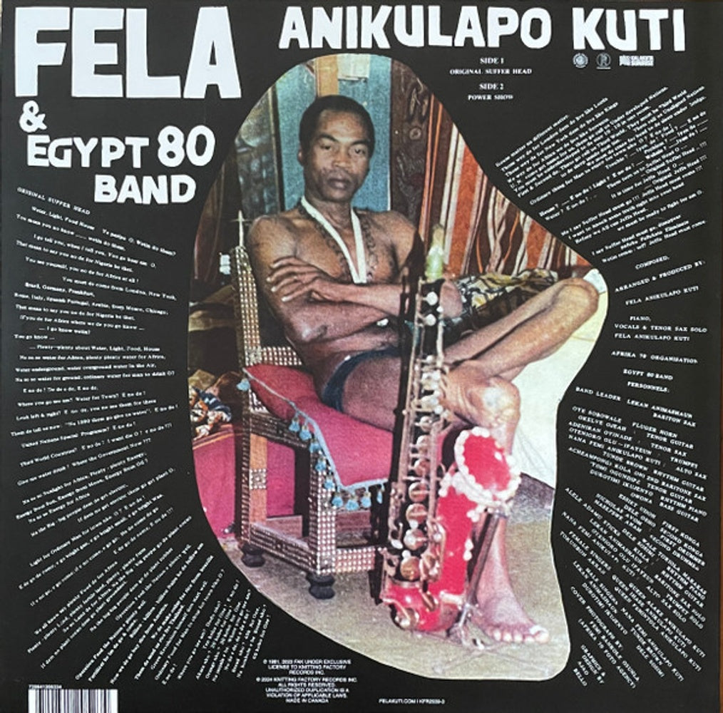Fela Kuti – Original Sufferhead (LP Vinyl) Vinyl Record