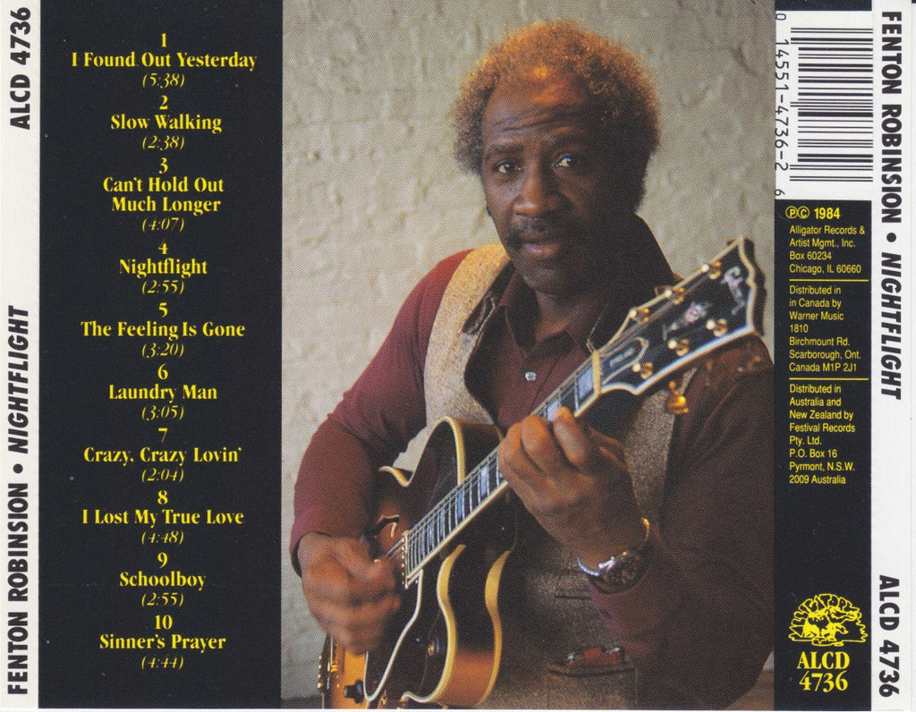 Fenton Robinson – Night Flight Music CD