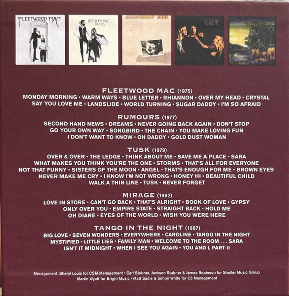 Fleetwood Mac – Fleetwood Mac 1975 To 1987 (5-CD) Music CD