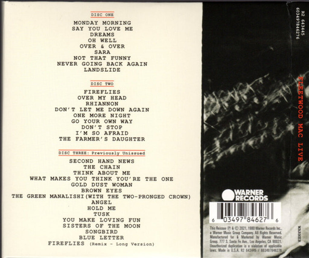 Fleetwood Mac – Fleetwood Mac Live (3-CD) Music CD