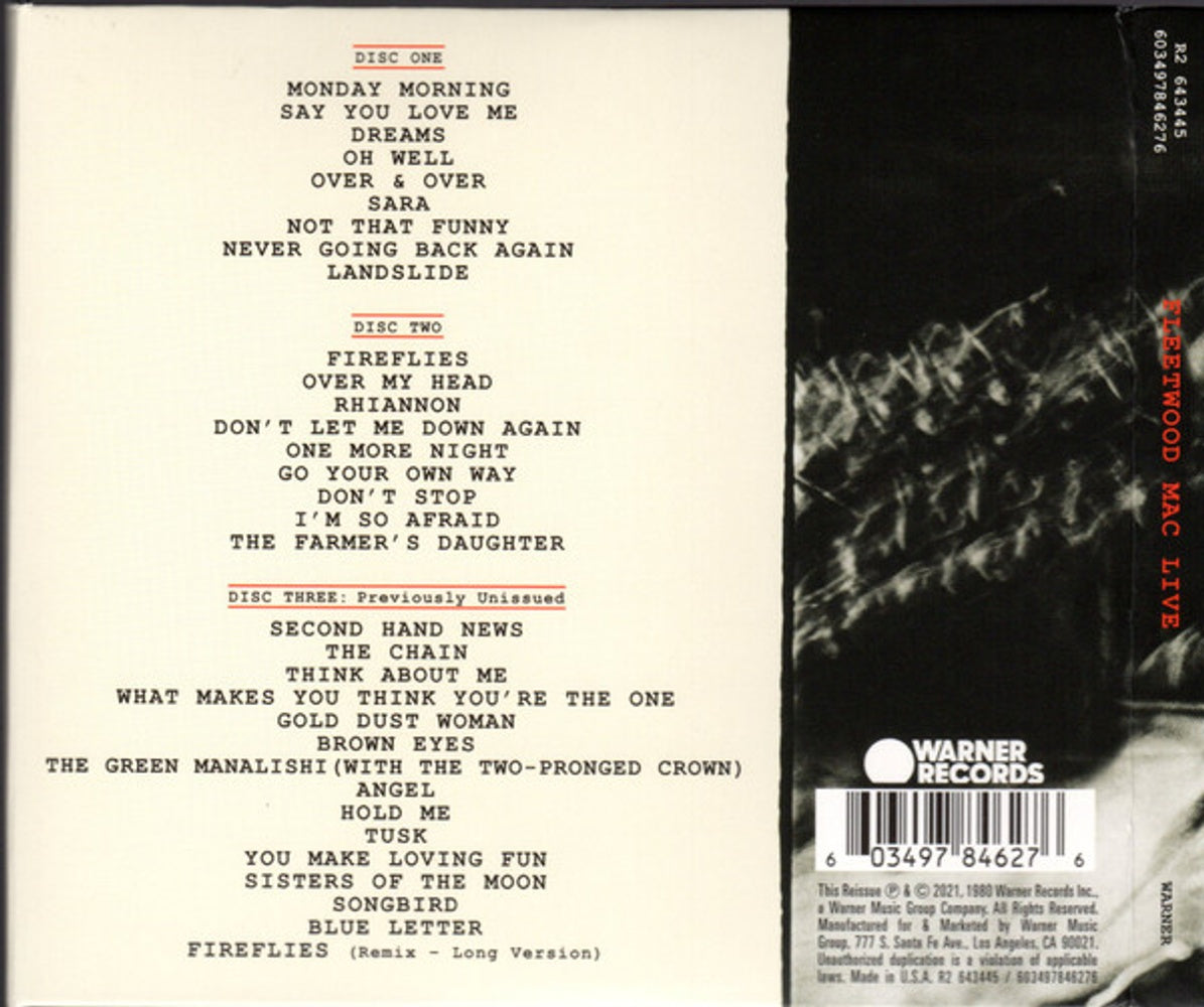 Fleetwood Mac – Fleetwood Mac Live (3-CD) Music CD