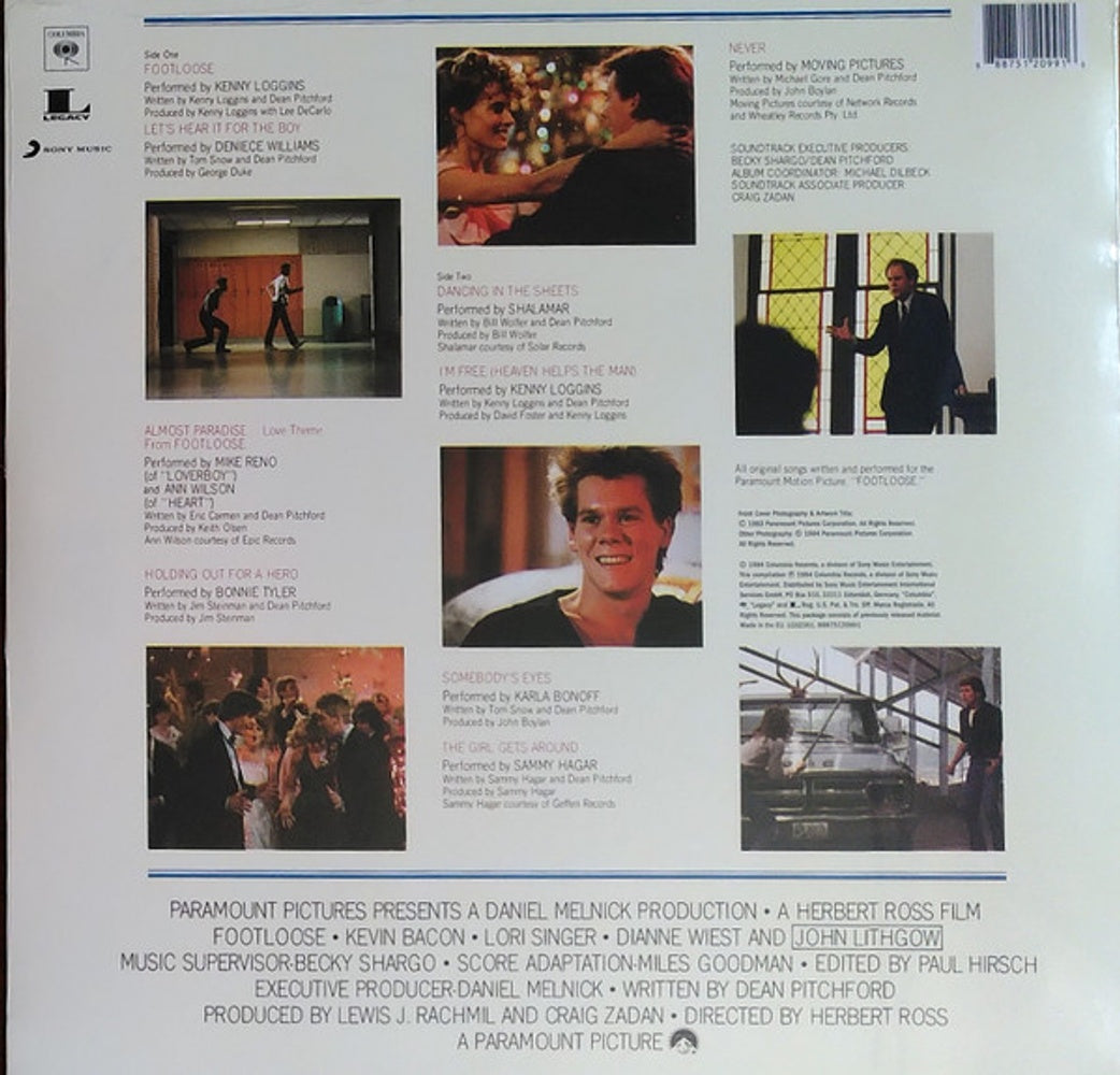 Footloose - Original Soundtrack of the Paramount Motion Picture (LP Vinyl) Vinyl Record
