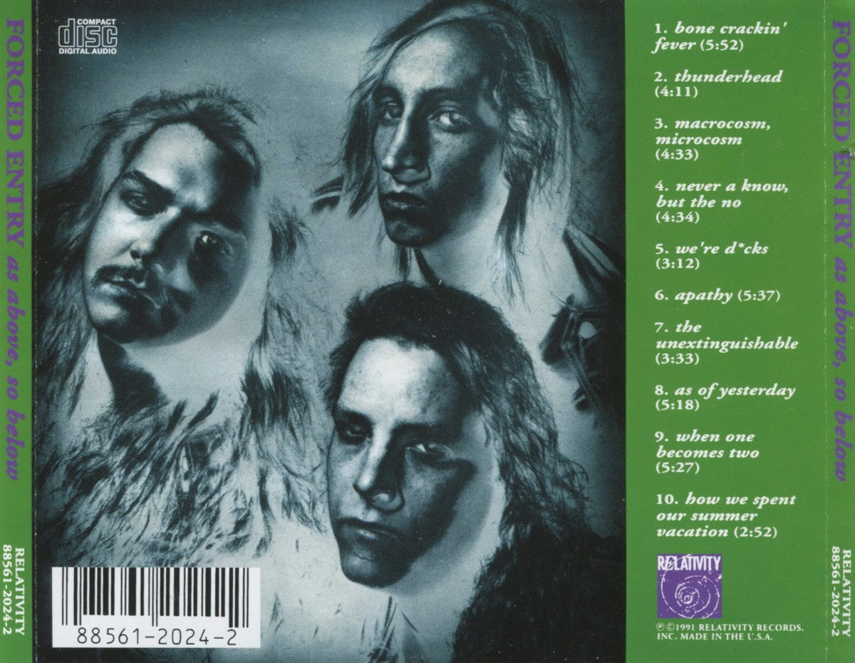 Forced Entry – As Above. So Below Music CD