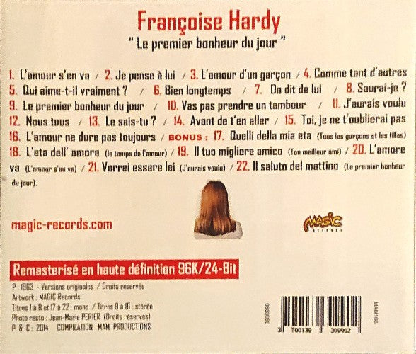 Francoise Hardy – Premier Bonheur Du Jour Music CD