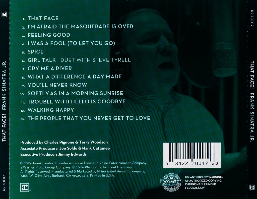 Frank Sinatra, Jr. – That Face Music CD
