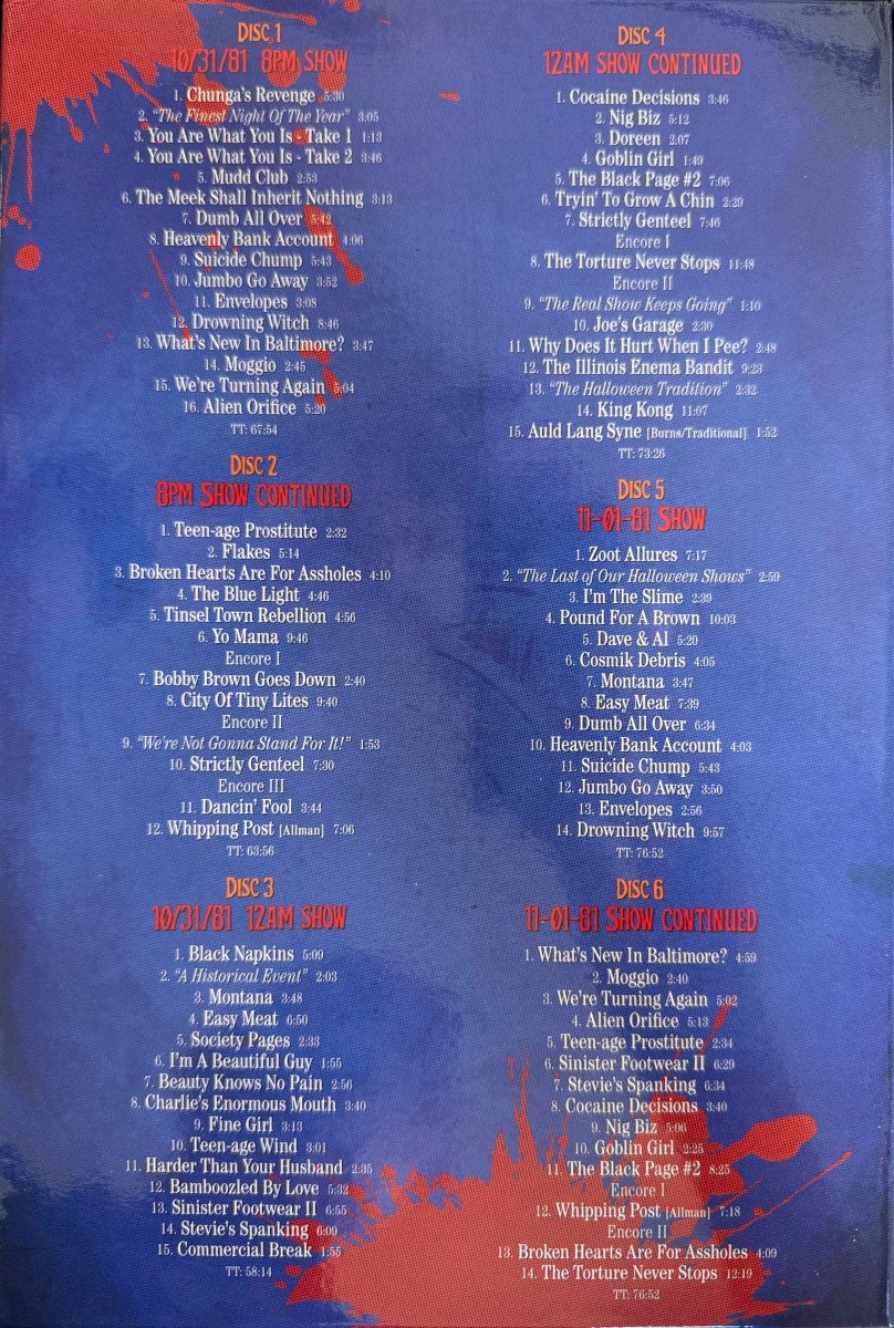 Frank Zappa – Halloween 81: Live At The Palladium, NYC (6-CD) Music CD