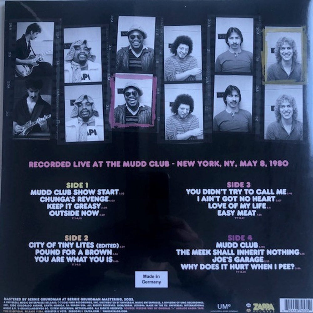 Frank Zappa – Zappa ’80: Mudd Club (2-LP Vinyl) Vinyl Record