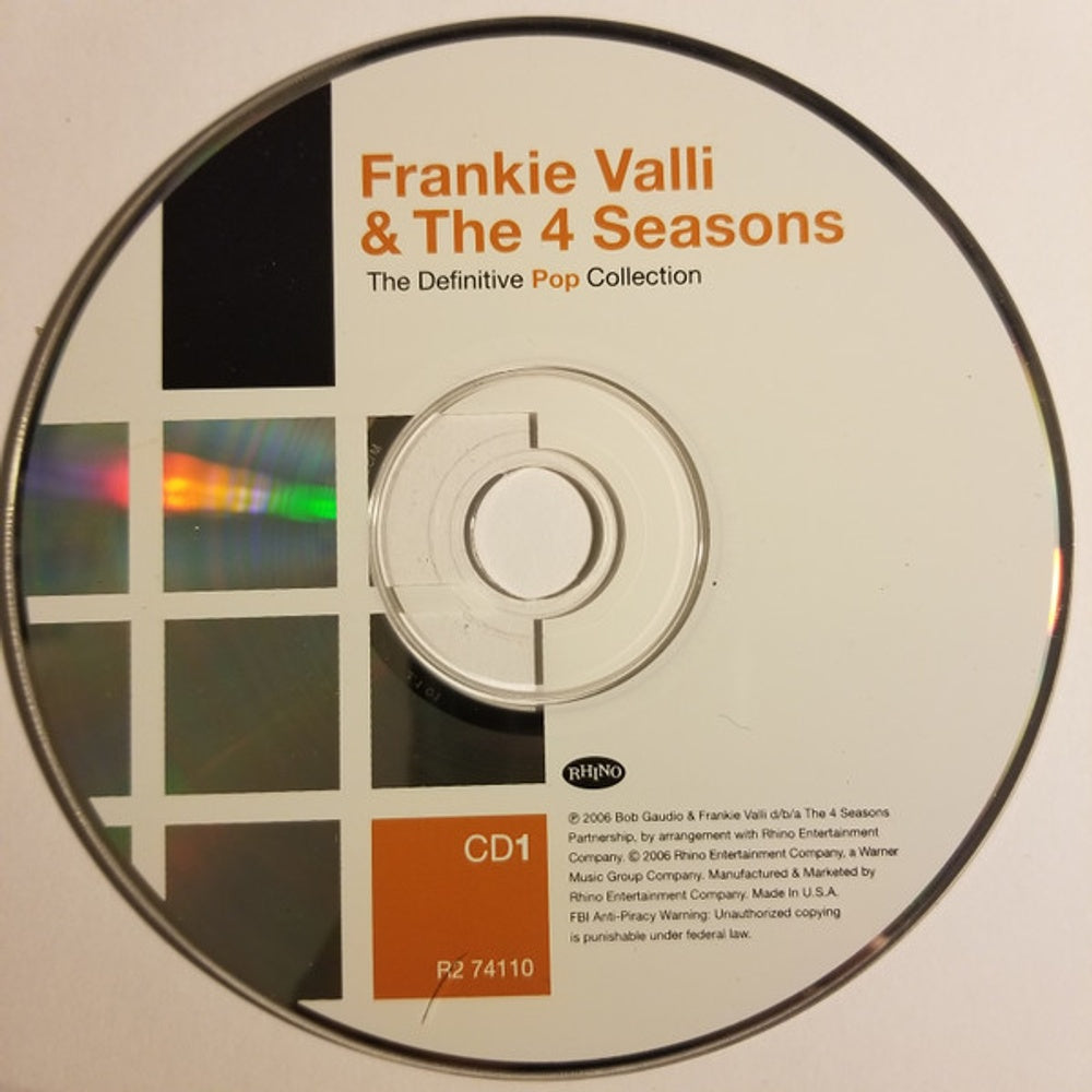 Frankie Valli and The Four Seasons – Definitive Pop (2-CD) Music CD
