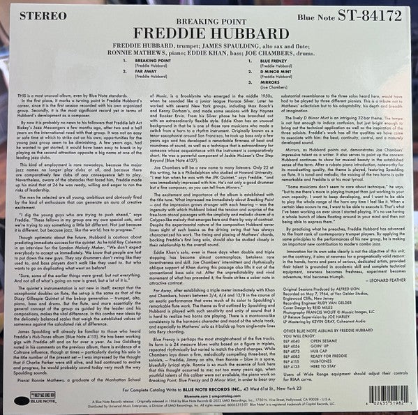 Freddie Hubbard – Breaking Point (LP Vinyl) Vinyl Record