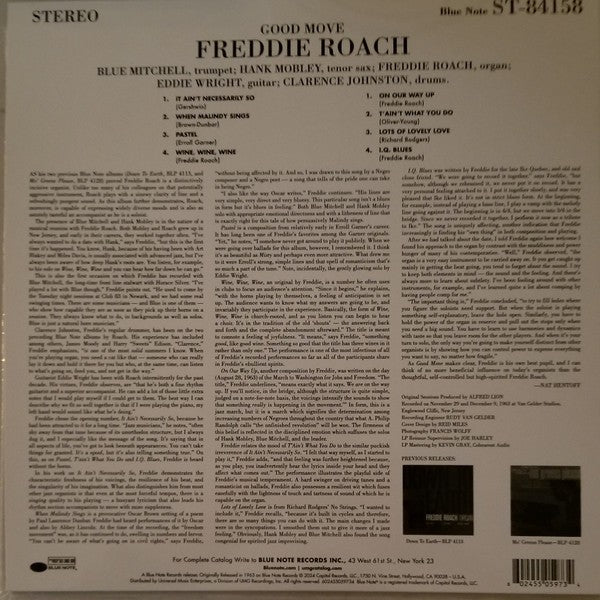 Freddie Roach – Good Move (LP Vinyl) Vinyl Record