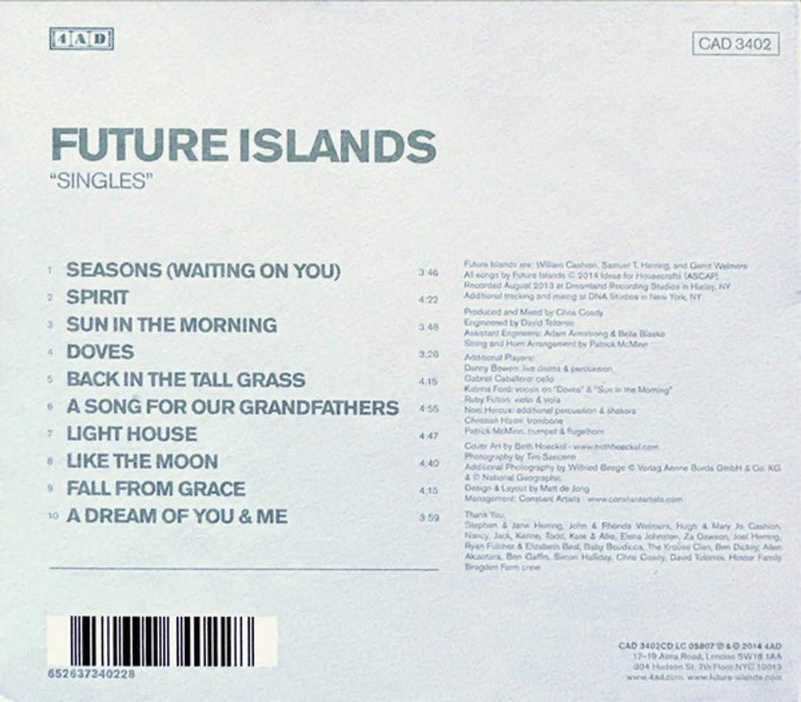 Future Islands – Singles Music CD