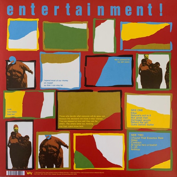 Gang Of Four – Entertainment (LP Vinyl) Vinyl Record