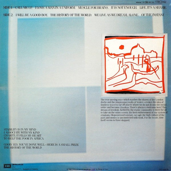 Gang Of Four – Songs Of The Free (LP Vinyl) Vinyl Record
