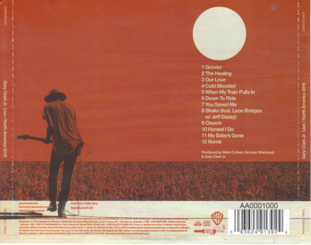 Gary Clark Jr. – Live North America 2016 Music CD