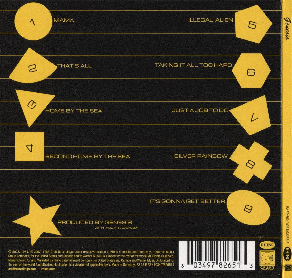 Genesis – Genesis Music CD