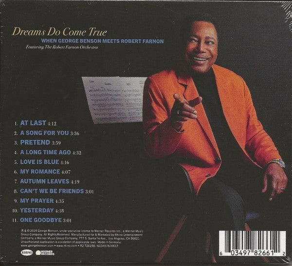 George Benson – Dreams Do Come True: George Benson Meets Robert Farnon (LP Vinyl) Vinyl Record