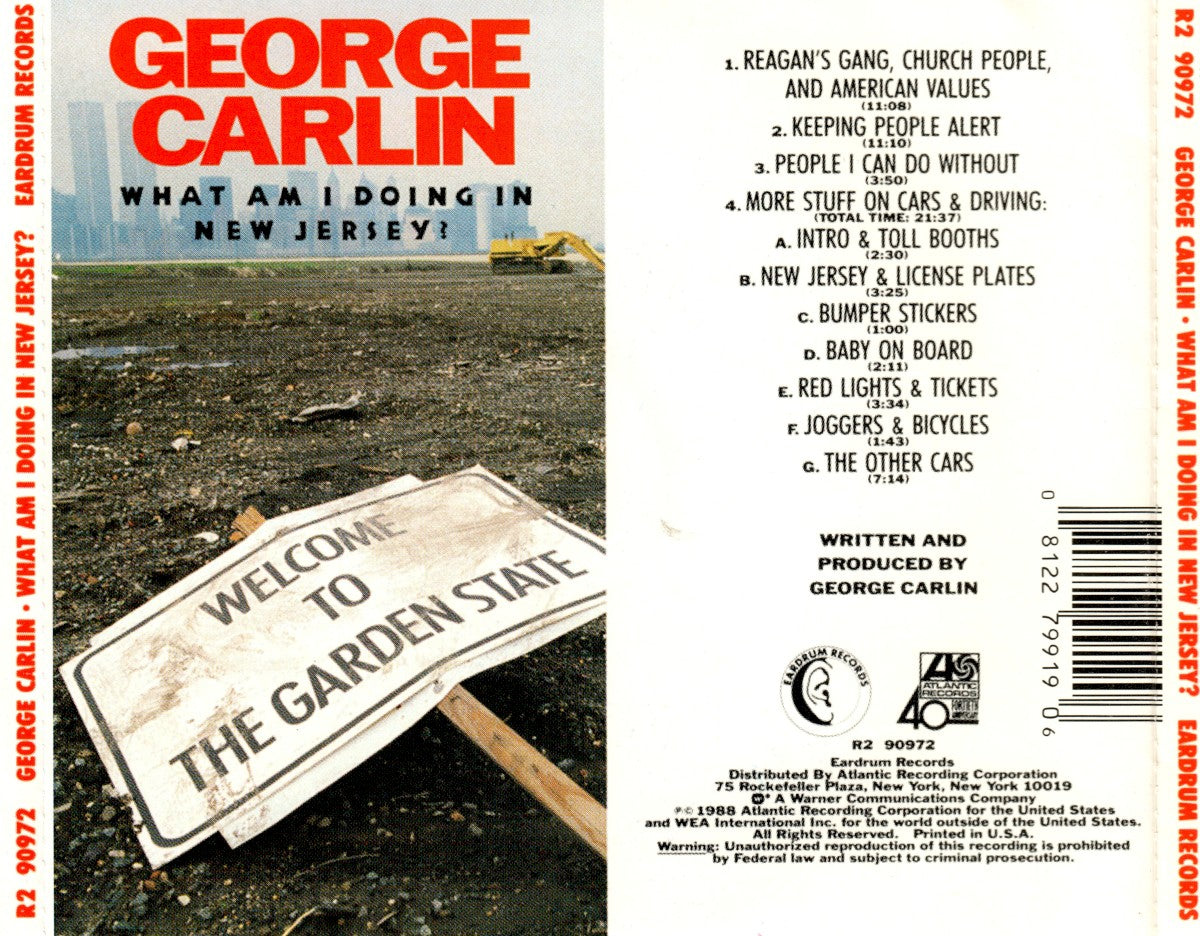 George Carlin – What Am I Doing In New Jersey? Music CD