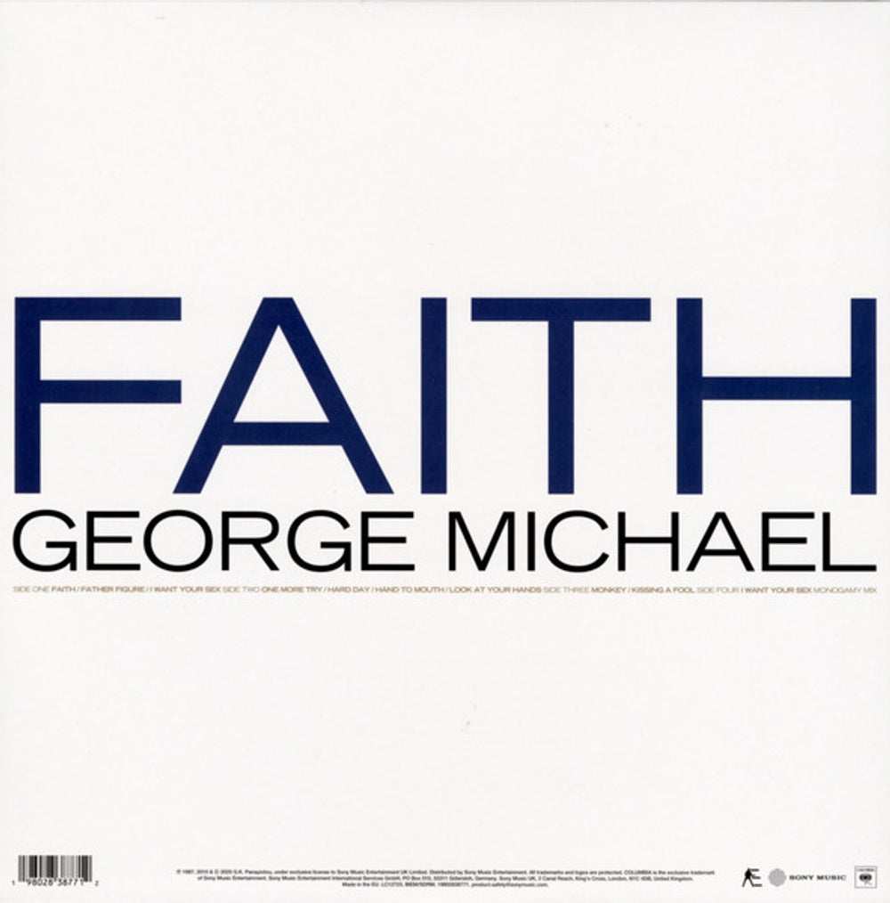 George Michael – Faith (2-LP Vinyl) Vinyl Record