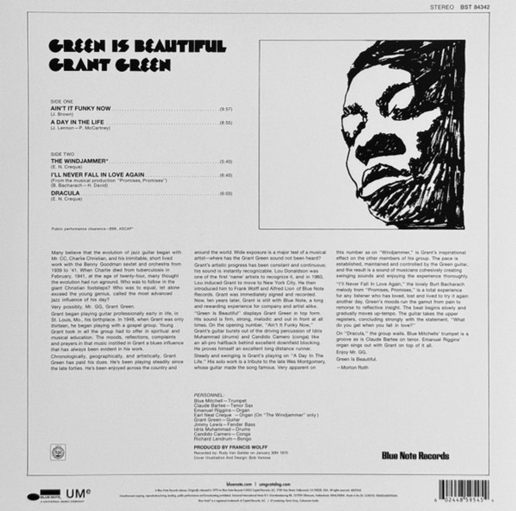 Grant Green – Green Is Beautiful (LP Vinyl) Vinyl Record