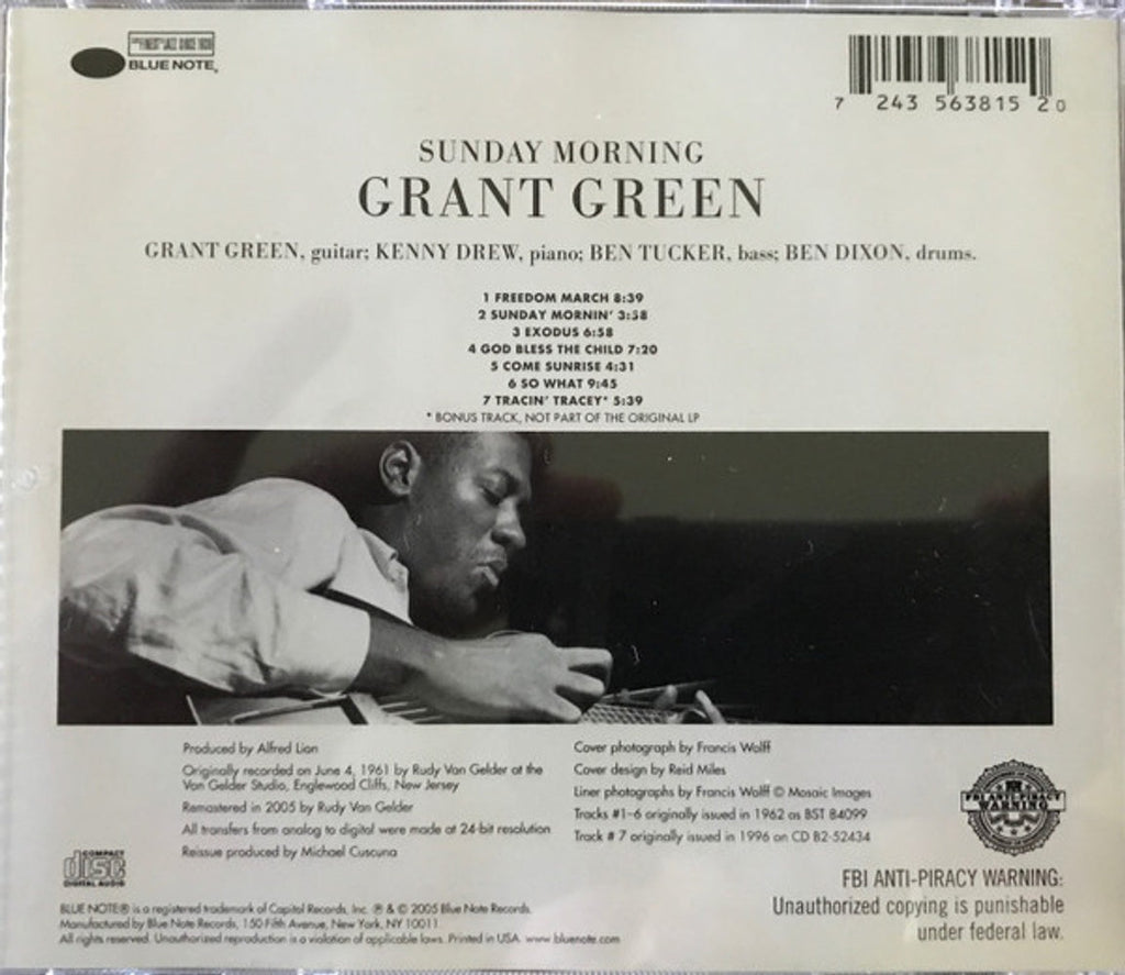 Grant Green – Sunday Morning Music CD