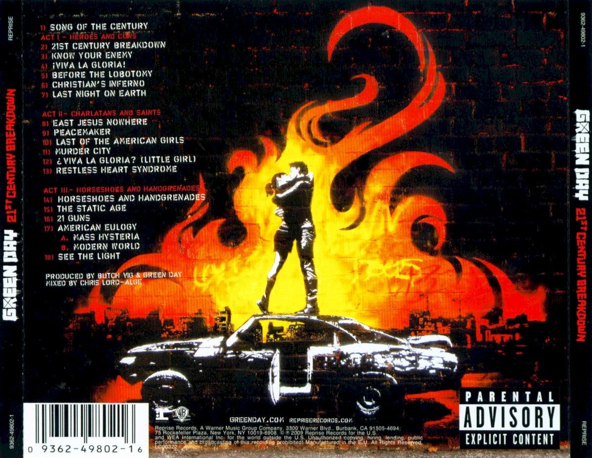 Green Day – 21st Century Breakdown Music CD