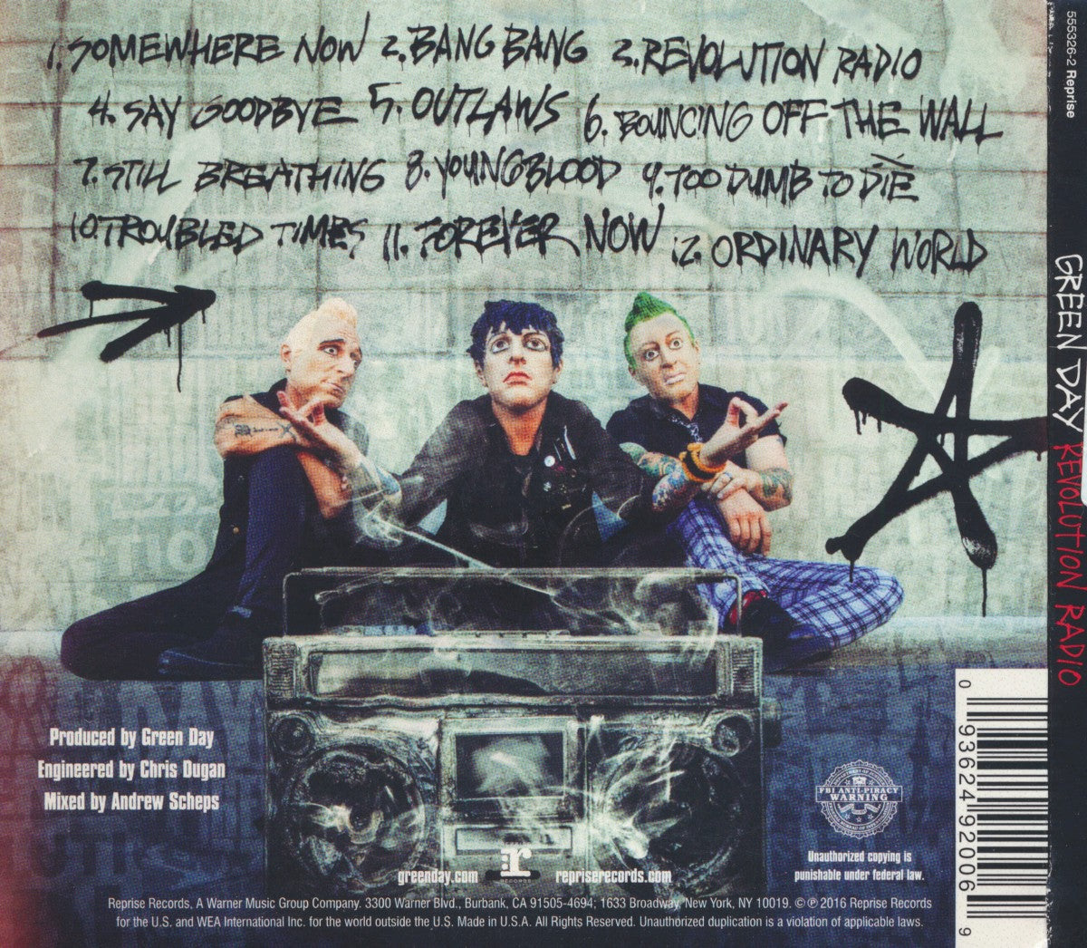 Green Day – Revolution Radio Music CD