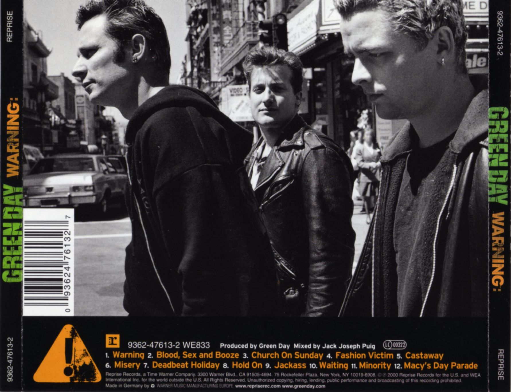 Green Day – Warning: Music CD