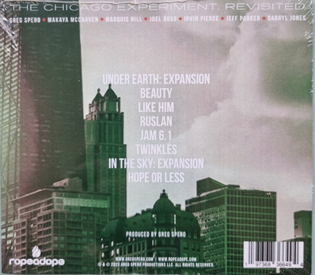 Greg Spero – The Chicago Experiment: Revisted Music CD