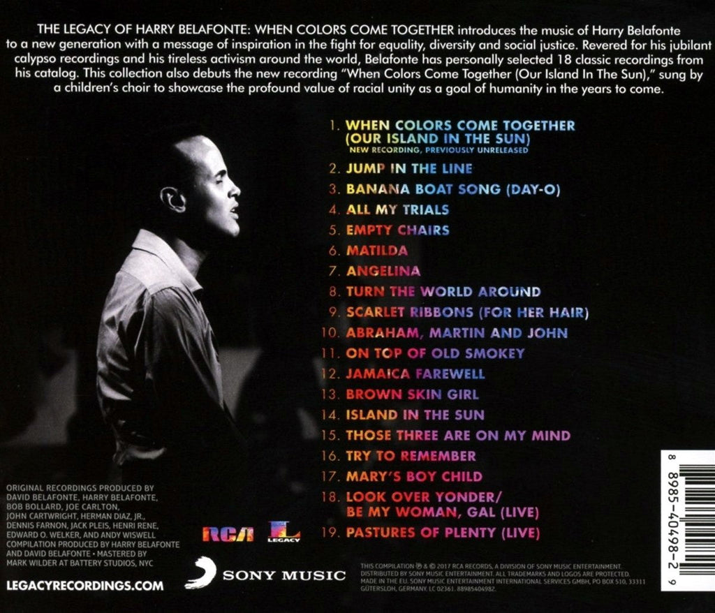 Harry Belafonte – When Colors Come Together Music CD