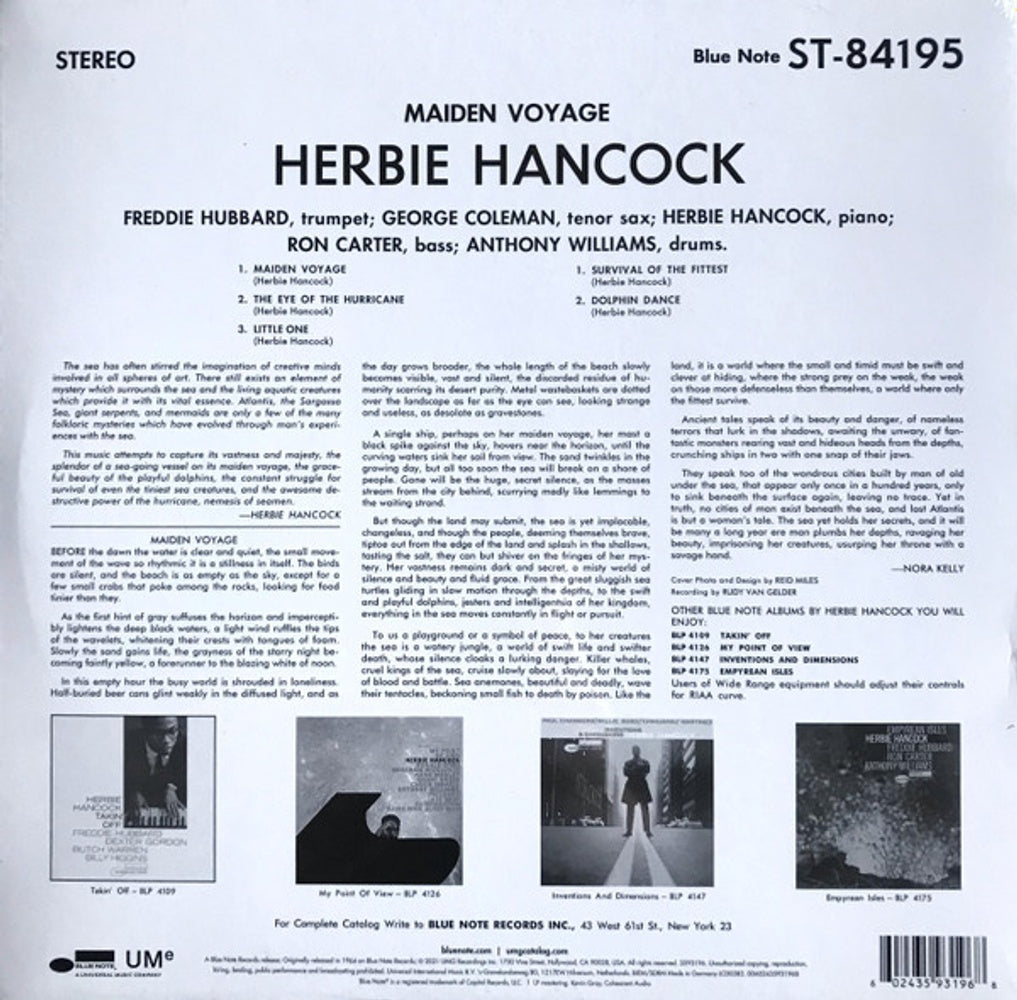 Herbie Hancock – Maiden Voyage: Blue Note Classic Series (LP Vinyl) Vinyl Record
