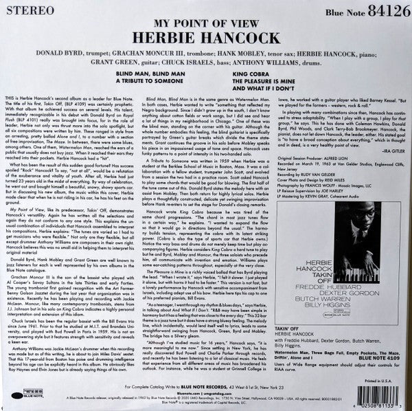 Herbie Hancock – My Point Of View (LP Vinyl) Vinyl Record