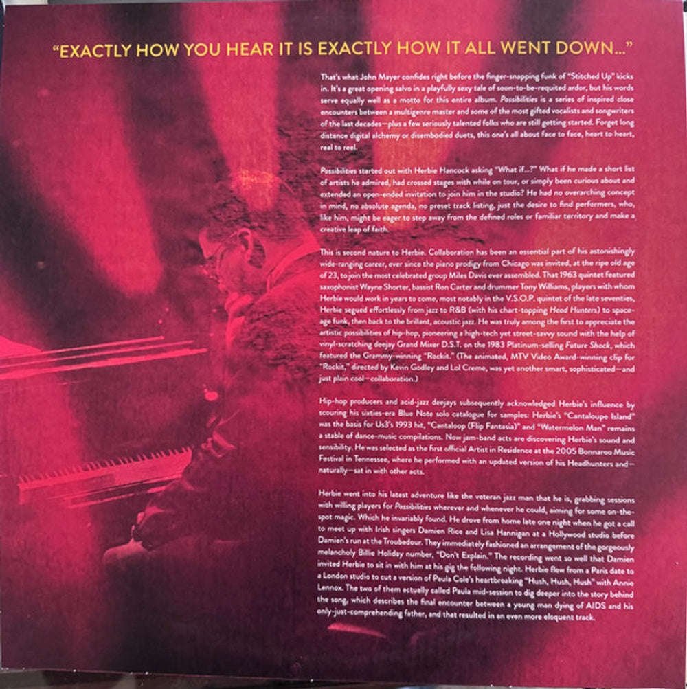 Herbie Hancock – Possibilities (3-LP Vinyl) Vinyl Record