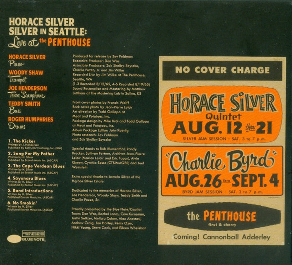 Horace Silver – Silver in Seattle: Live at the Penthouse Music CD