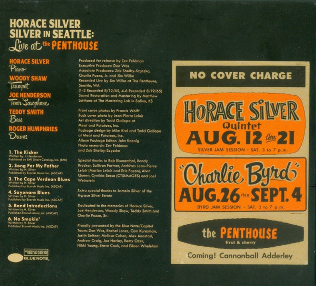 Horace Silver – Silver in Seattle: Live at the Penthouse Music CD