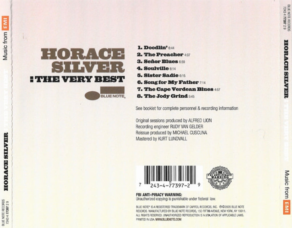 Horace Silver – The Very Best Music CD