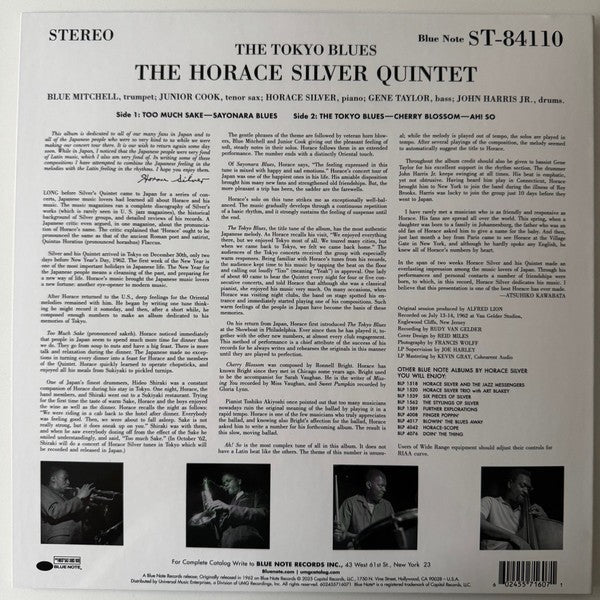 Horace Silver – Tokyo Blues (LP Vinyl) Vinyl Record