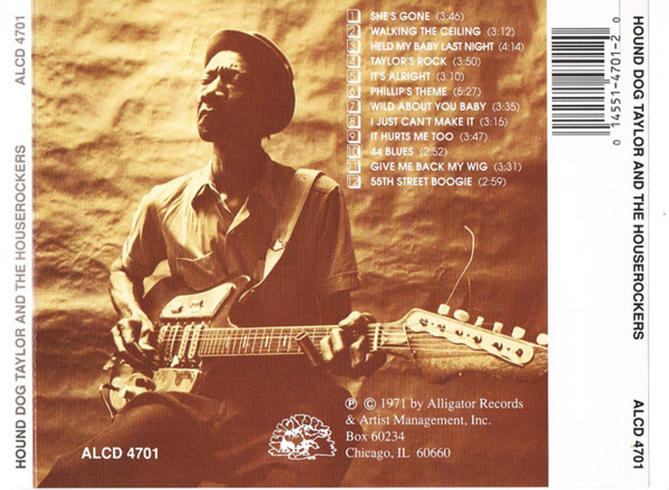 Hound Dog Taylor & the Houserockers Music CD
