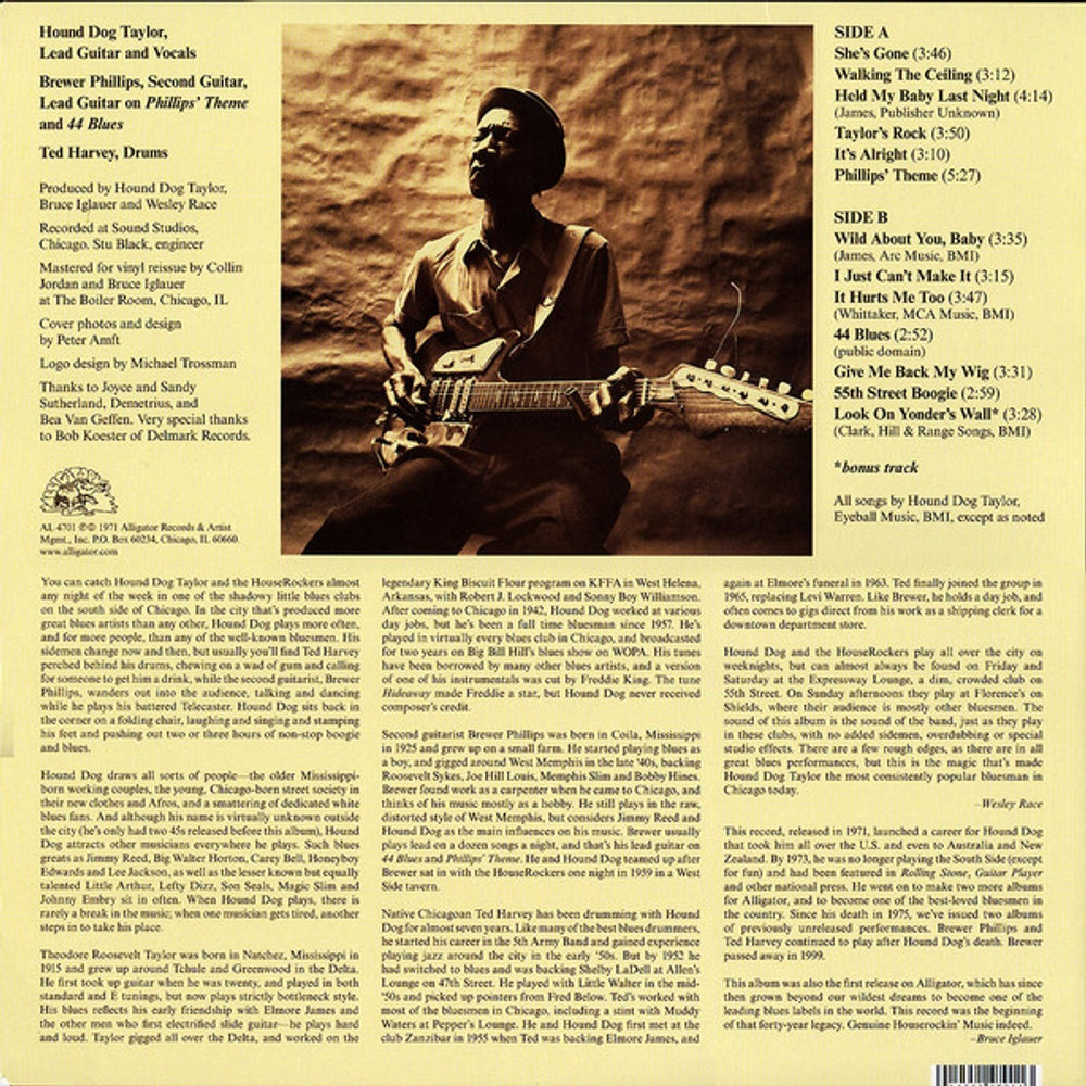 Hound Dog Taylor – Hound Dog & Houserockers (LP Vinyl) Vinyl Record